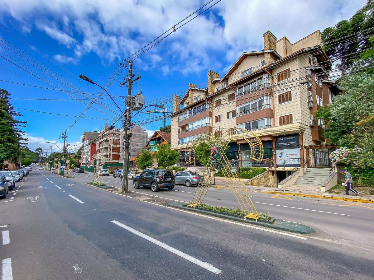 Flores Da Montanha 103B - Apto Borges De Medeiros Gramado 600 Metros Rua Coberta Exterior photo